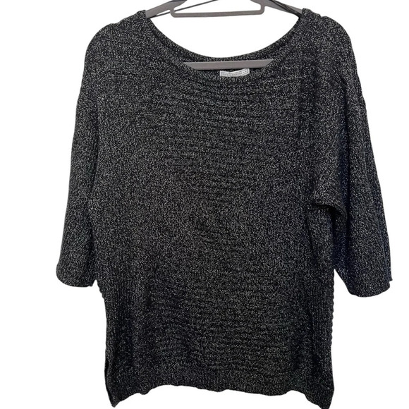 Dana Buchman Sparkling Knit Sweater Top Size XL - Picture 1 of 8